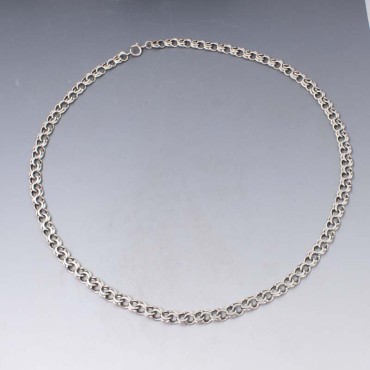 Danish H Rasmussen silver chain necklace